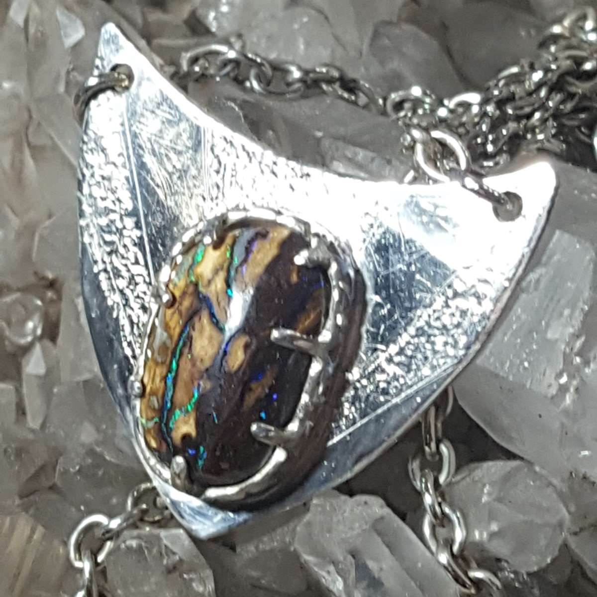 Collier opale boulder koroit d'Australie... – Image 3