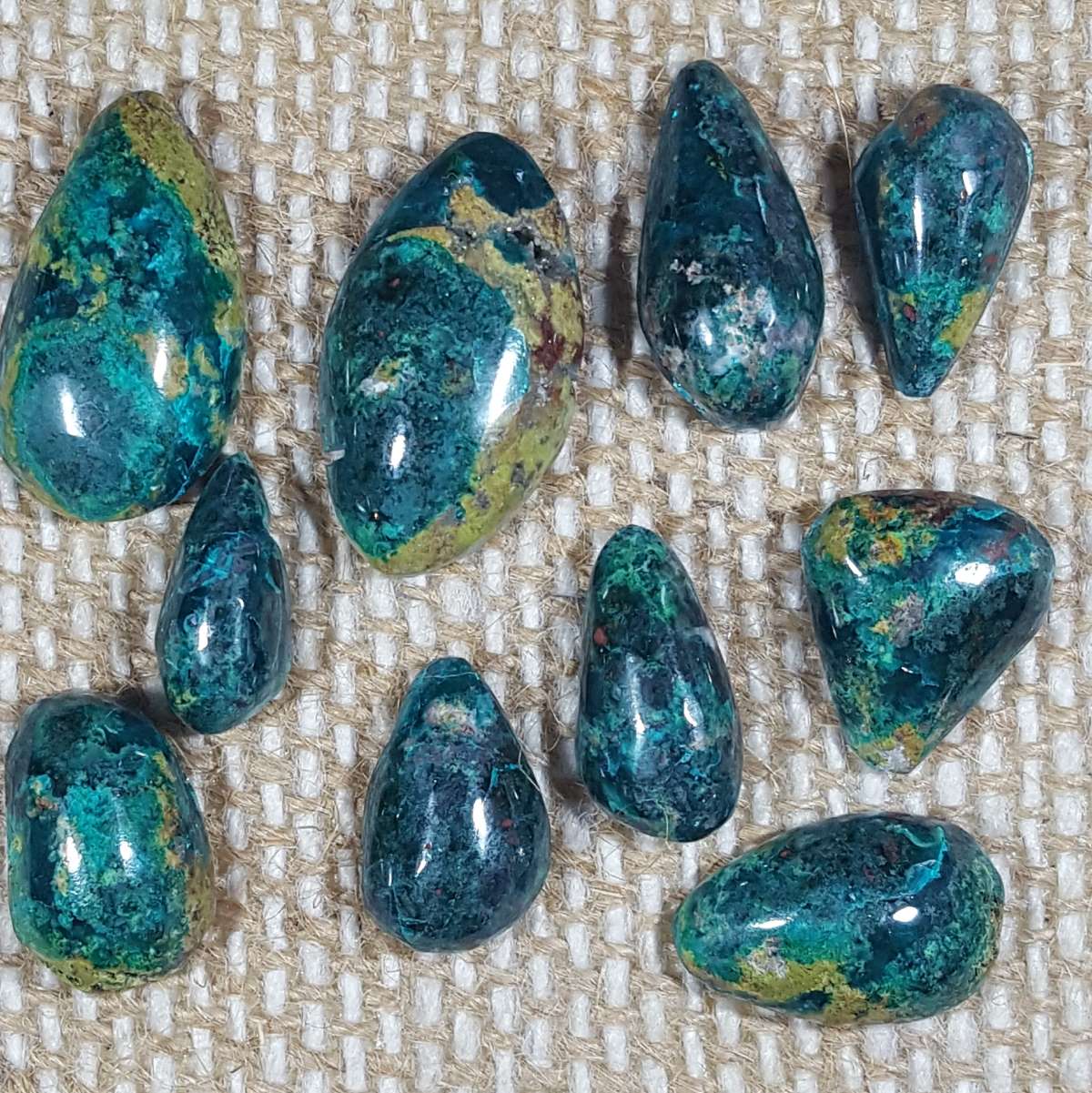 Pendentif dioptase serti argent 950 avec spirale au verso – Image 10