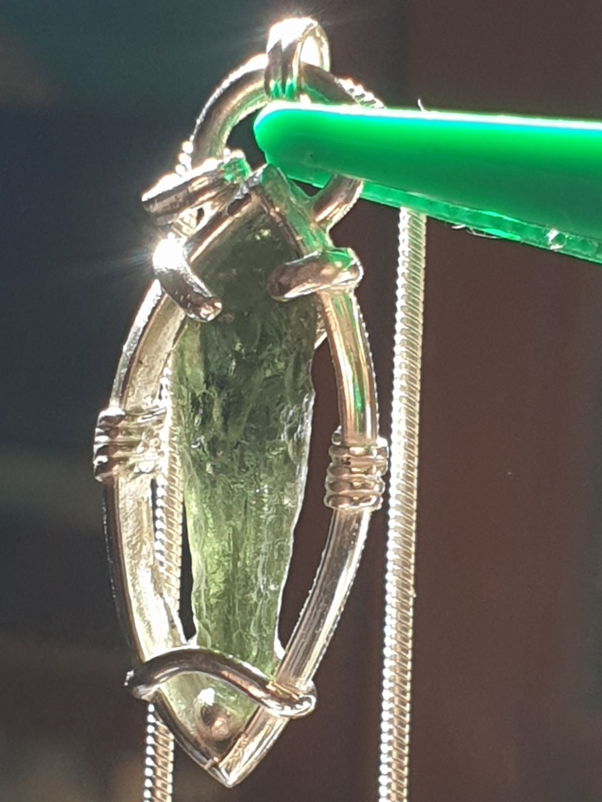 Pendentif en moldavite n°1 – Image 8